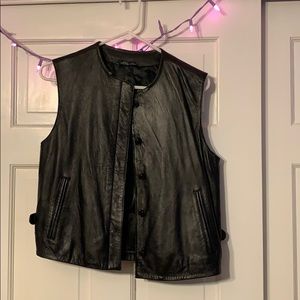 Genuine Leather Harvé Benard Vest